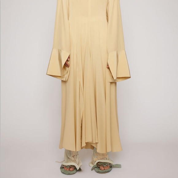 Acne studio silk gathered back dress - Picture 6 of 6